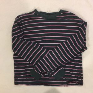 wild fable green and red striped long sleeve ✨
